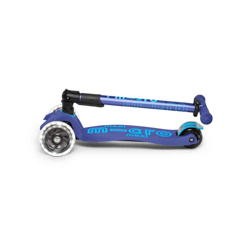 Scooter-Maxi-Micro-Deluxe-Foldable-Led-Navy-Blue