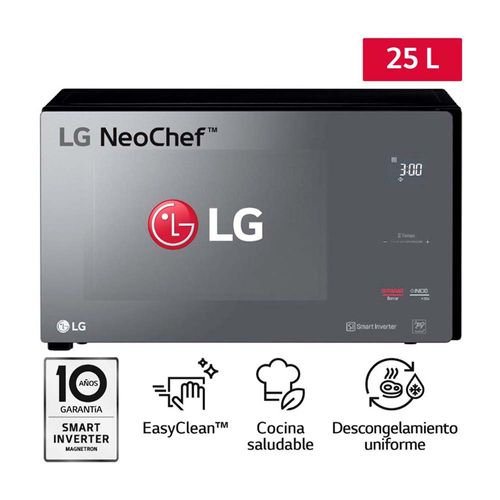 Horno Microondas LG MS2596DIR EasyClean 25L Negro