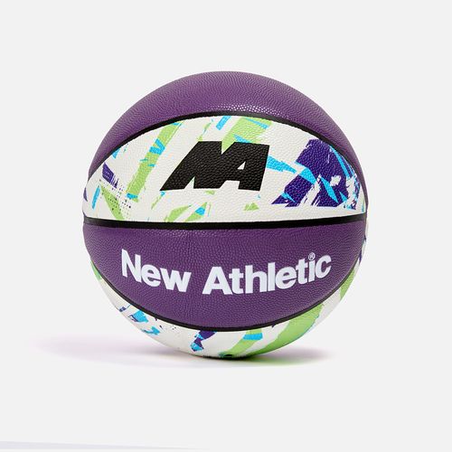 Pelota New Athletic Basketball32 Morado Con Blanco