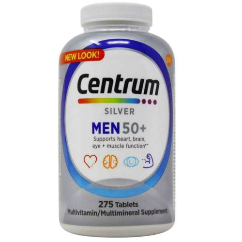 Centrum Silver 50+ Hombres MultiVitaminas MultiMineral x 275 tabletas