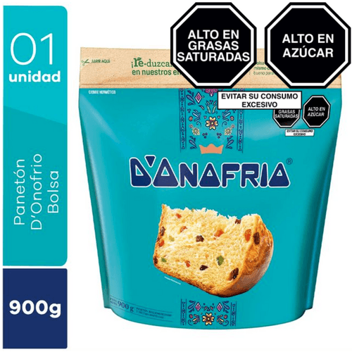 Panetón D'Onofrio Bolsa 900 gr.