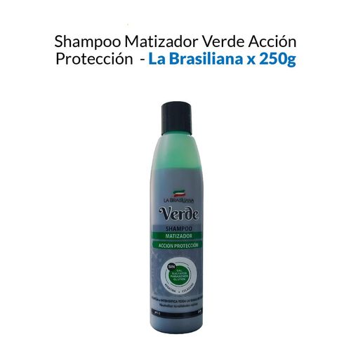 Shampoo Matizador Verde Accion Protección La Brasiliana 250Gr