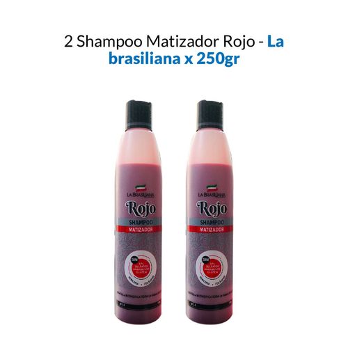 Shampoo Matizador Rojo La Brasiliana 250Gr 2 Unid