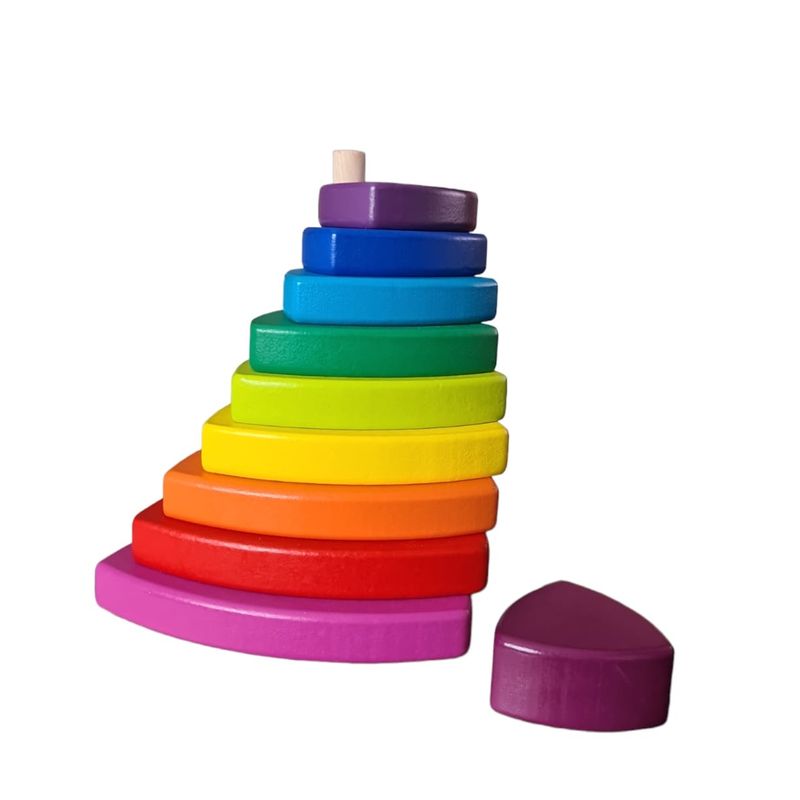 Juego-Didactico---Torre-triangular-de-encaje-de-piezas