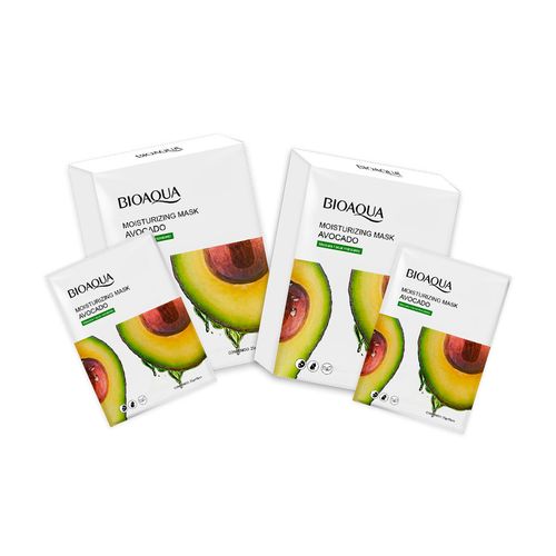 Mascarilla Facial Hidratante De Aguacate 10Pcs Bioaqua 25Gr 2 Unid