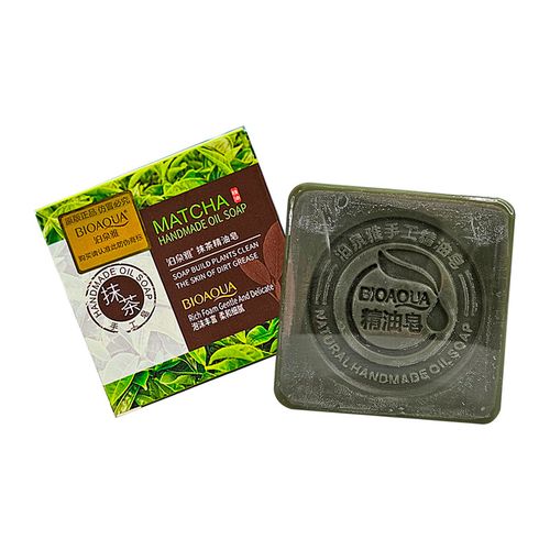 jabon Natural Te Verde Matcha Desintoxicante Bioaqua 100Gr