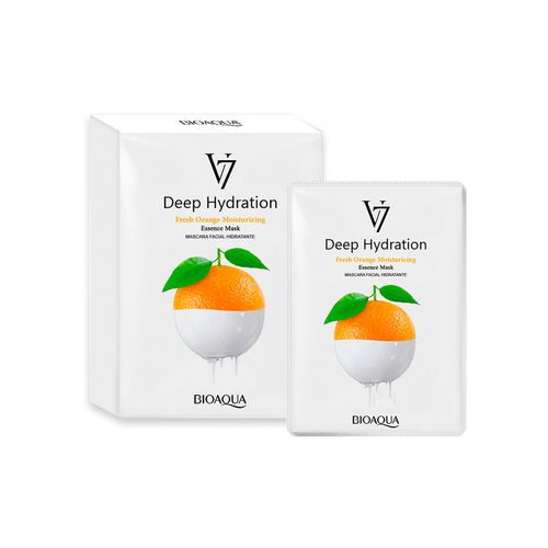 Mascarilla Facial Esencia Naranja 10Pcs Bioaqua 30Gr