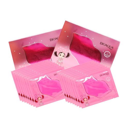 Mascarilla Labial De Colageno Rosa Niña 10Pcs Bioaqua 8Gr 2 Unid