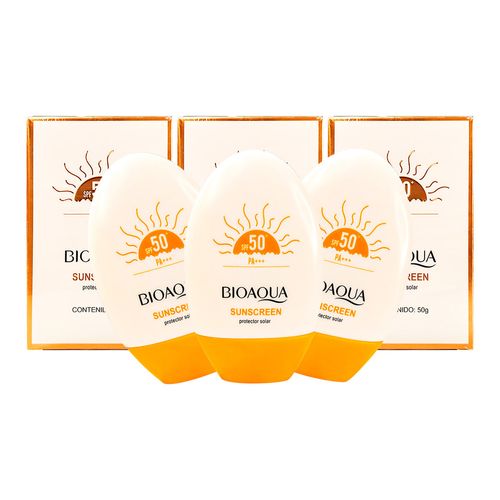 Sunscreen Protector 50 Spf Pa+++Bioaqua 50Gr 3 Unid