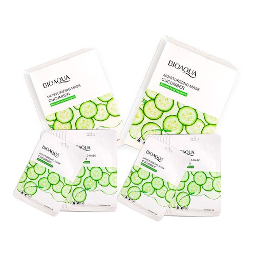 Mascarilla Hidratante De Pepino 10Pcs Bioaqua 25Gr 2 Unid