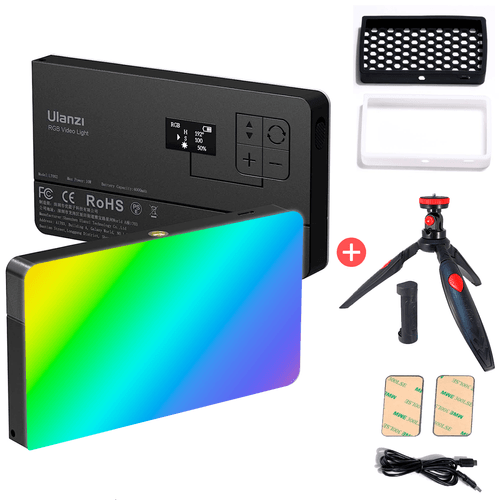 Luz Led Rgb Ulanzi Lt002 + 2 Filtros + Trípode Multiusos