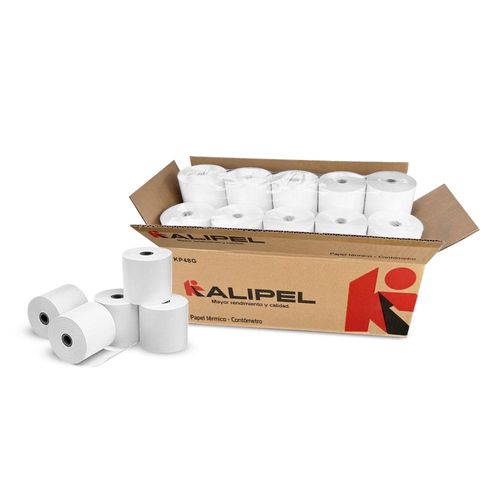 Papel Termico 20 Rollos 55 gr Contometro 80x80mm KALIPEL