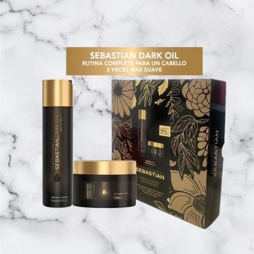 Pack sebastian dark oil shampoo 250ml+ mascarilla 150ml