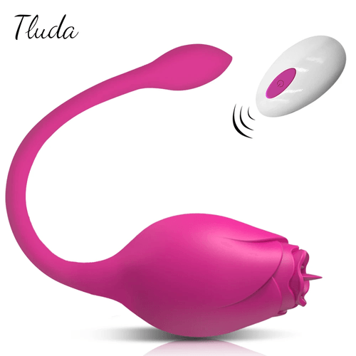 CONSOLADOR VIBRADOR PARA CLITORIS Y ESTIMULANTE DE PUNTO G INALAMBRICO CON CONTROL REMOTO TLUDA TD00