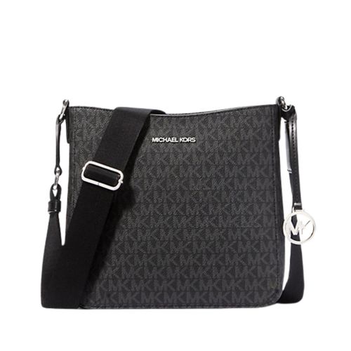 Cartera Crossbody Michael Kors Large Logo Messenger - Negro