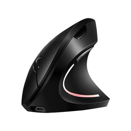 MOUSE VERTICAL INALAMBRICO ERGONOMICO CON LUZ LED RECARGABLE