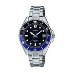 Reloj-Analogo-Casio-Original-Regular-MDV-10D-1A2-Hombre-Acero-con-Azul-y-Negro