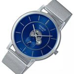 Reloj-Analogo-Casio-Original-Regular-MTP-B130M-2A-Hombre-Acero-Plateado-y-Azul