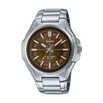 Reloj-Analogo-Casio-Original-Regular-MTP-RS100D-5A-Hombre-Acero-Plateado-Marron