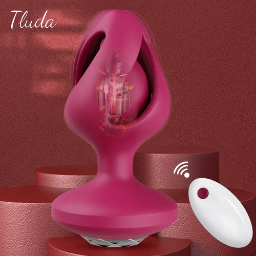 VIBRADOR ANAL CON CONTROL REMOTO UNISEX TLUDA AP28 SILICONA SANLLO IMPORT