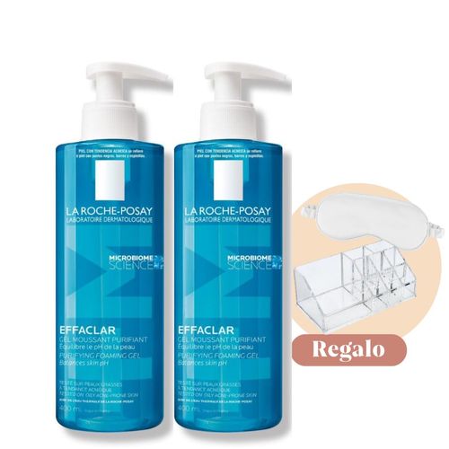 Duo La Roche Posay Gel Limpiador Effaclar para Pieles Mixtas a Grasas 400ML