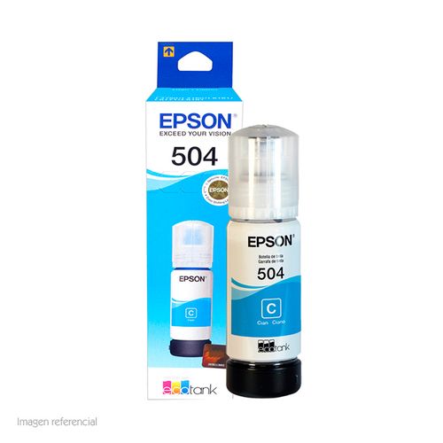 BOTELLA DE TINTA EPSON T504220 CIAN