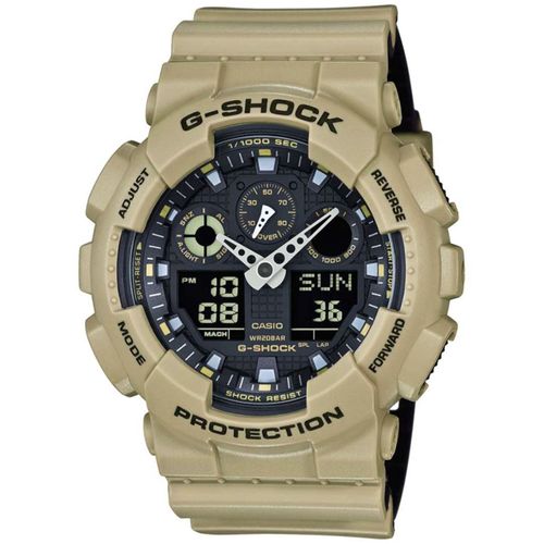 Reloj Casio G-Shock GA100L-8A Digital Analógico Acuático Resina Beige Militar