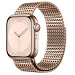 Correa-Milanese-Loop-Malla-de-Acero-Inoxidable-para-Apple-Watch-Rose-Gold-42-44-45-49mm