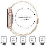 Correa-Milanese-Loop-Malla-de-Acero-Inoxidable-para-Apple-Watch-Rose-Gold-42-44-45-49mm