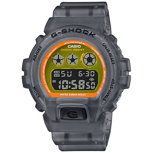 Reloj Casio G-Shock DW-6900LS-1 Digital Luz de Fondo Resina Gris Oscuro Transparente