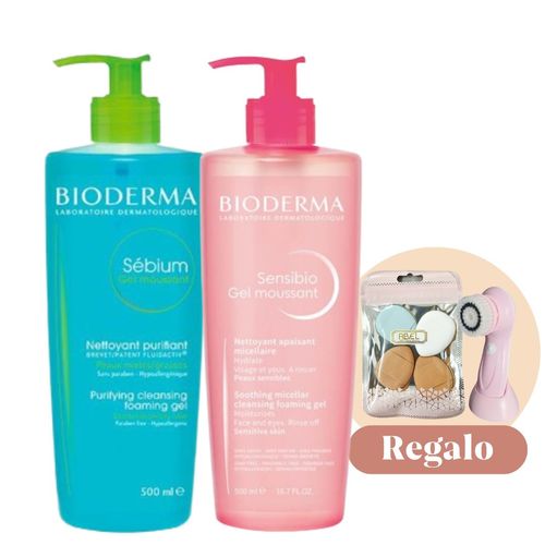 Pack Bioderma Duo Limpieza Sensibio + Sebium 500ml