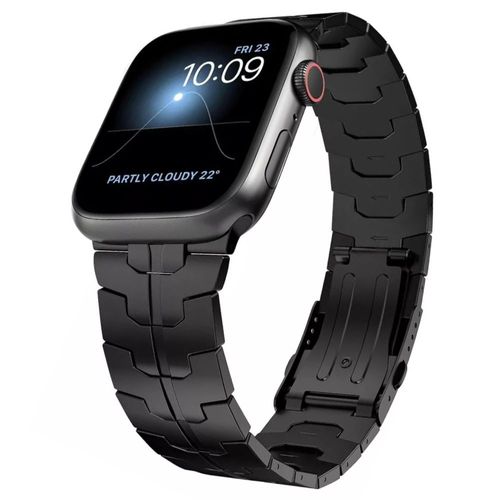 Correa de Acero Iron Man para Apple Watch de 42-44-45-49mm Color Negro