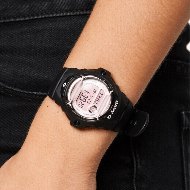 Reloj-Digital-Casio-Original-Deportivo-Baby-G-BG-169M-1D-Mujer-Resina-Negro-Rosa