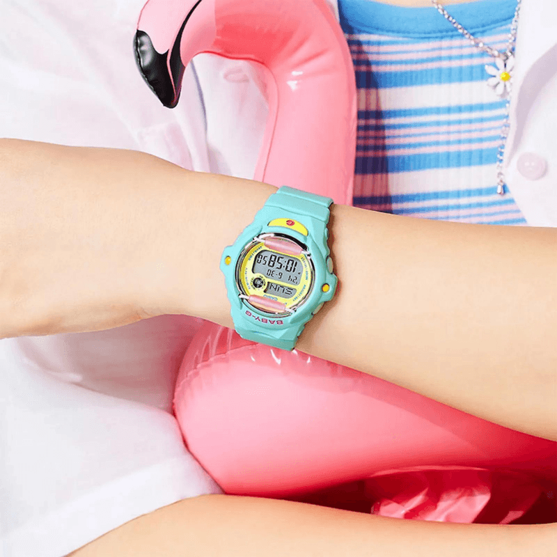 Reloj-Digital-Casio-Original-Deportivo-Baby-G-BG-169PB-2D-Mujer-Resina-Celeste