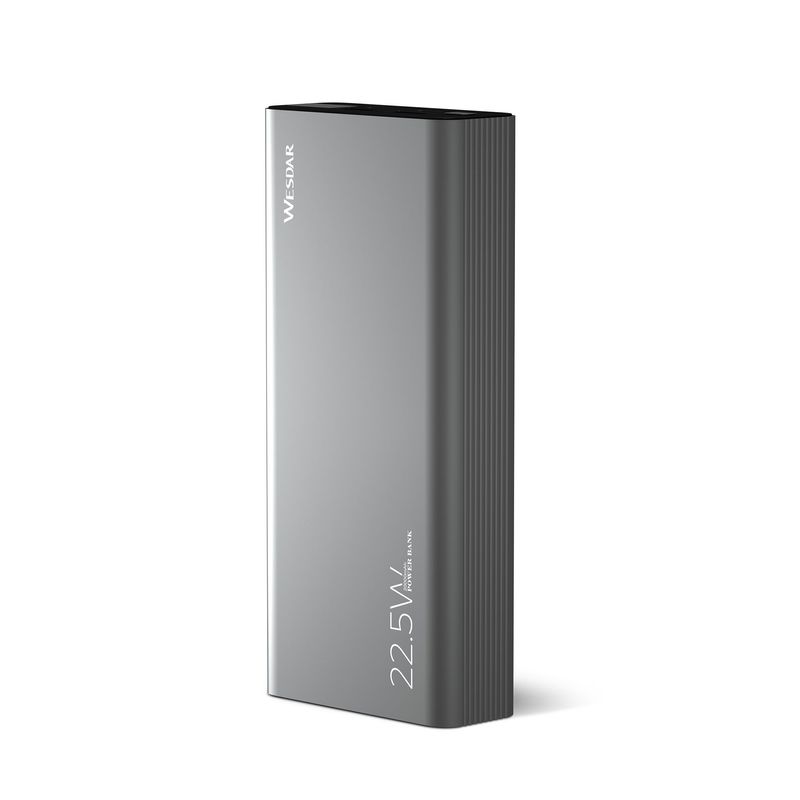 Wesdar---Power-Bank-20000mAh-PD225W-Aluminio-Pantalla-Digital---Gris