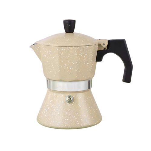 Cafetera Moka Italiana Apto para Cocina de Inducción 3 Tazas Espresso - Crema