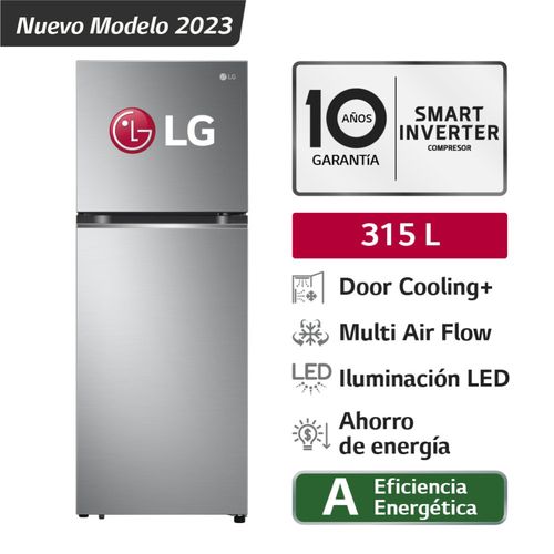 Refrigeradora LG GT31BPP - Top Freezer 315L con DoorCooling y Smart Inverter (MUNDO ELECTRONICO)