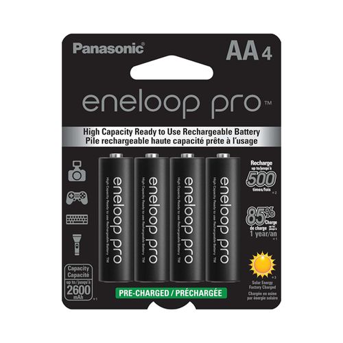 Pilas Recargables Panasonic Eneloop Pro 2500mAh AAx4 (No incluye Cargador)