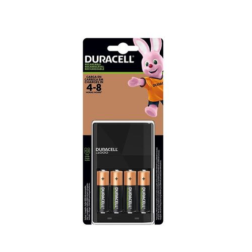 Pilas Duracell AA x4 2500mAh + Cargador