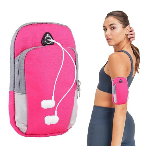 Bolso Porta Celular Deportivo Con Correa brazalete  Fucsia