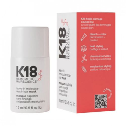 K18 Mascarilla Capilar Reparadora Molecular Sin Enjuague 15ml