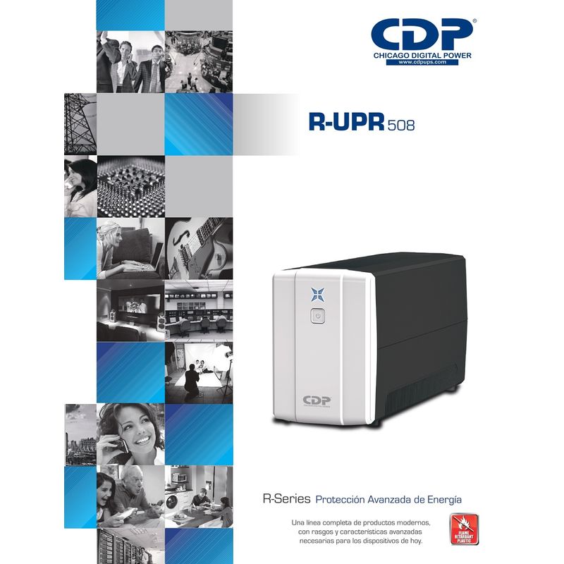UPS-8-tomas-CDP-R-UPR508i-interactivo-500VA-250W-220V