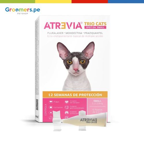 Antipulgas Para Gato Atrevia Trio Cats Small 1.2a 2.8 Kg