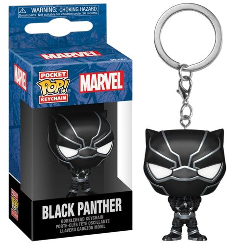 Funko Pop Llavero Marvel Black Panther - Pantera Negra