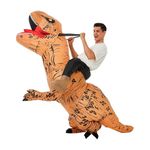 Disfraz-Inflable-Montable-de-Dinosaurio-Rex-Adulto-para-Halloween-y-Cosplay-Marron