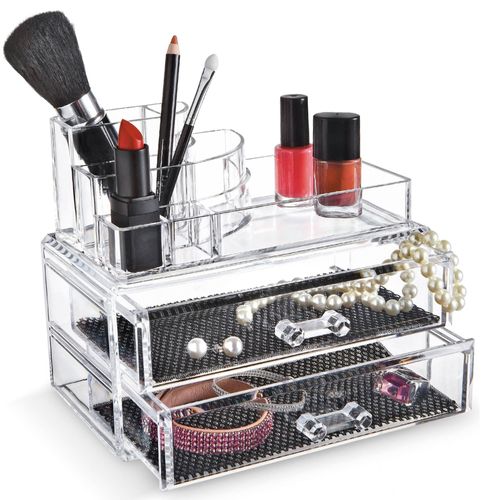 Organizador de Maquillaje Joyas Cosméticos Joyero Acrílico 86V