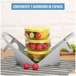 Pack-3-Lonchera-Taper-de-Vidrio-Portatil-Recipiente-Hermetico-Apilable--Alimentos-4PCS-W43