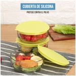 Pack-3-Lonchera-Taper-de-Vidrio-Portatil-Recipiente-Hermetico-Apilable--Alimentos-4PCS-W43