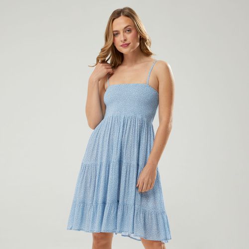 Vestido Corto Mujer Jardin Amc COMBO1