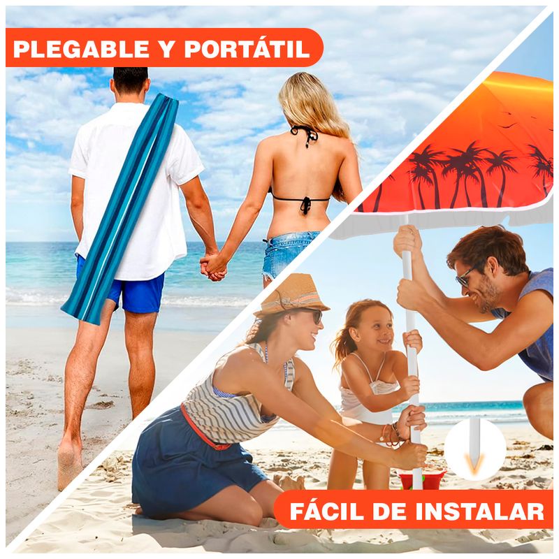 Sombrilla-de-Playa-Grande-para-Sol-175cm-Naranja-Y83